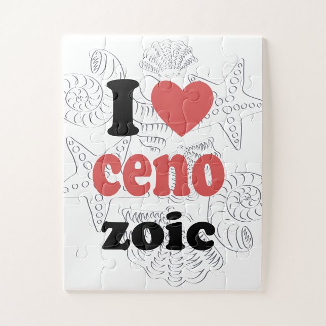 I love Cenozoic funny quote for scientists Jigsaw Puzzle (Vertical)