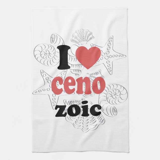 I love Cenozoic funny quote for scientists Kitchen Towel (Vertical)