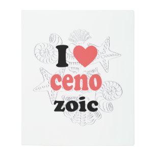 I love Cenozoic funny quote for scientists Metal Print
