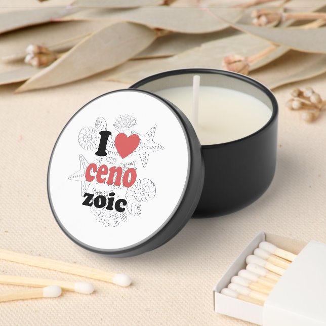 I love Cenozoic funny quote for scientists Mini Candle Favors (Insitu)