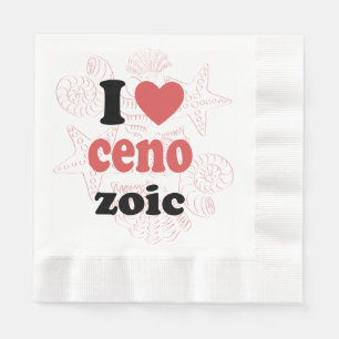 I love Cenozoic funny quote for scientists Napkins