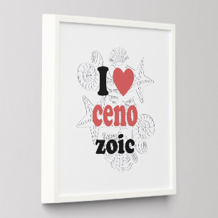I love Cenozoic funny quote for scientists Peel And Stick Photo Tile