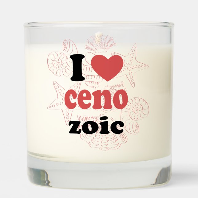 I love Cenozoic funny quote for scientists Scented Candle (Front)