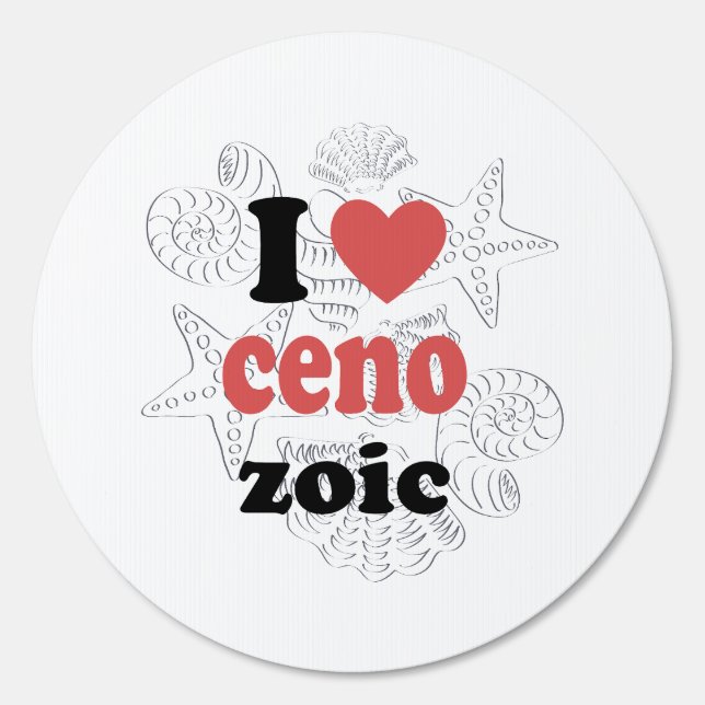 I love Cenozoic funny quote for scientists Sign (Front)