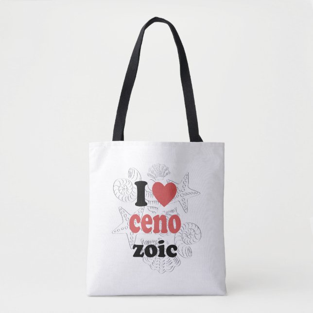 I love Cenozoic funny quote for scientists Tote Bag (Front)
