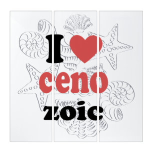 I love Cenozoic funny quote for scientists Triptych