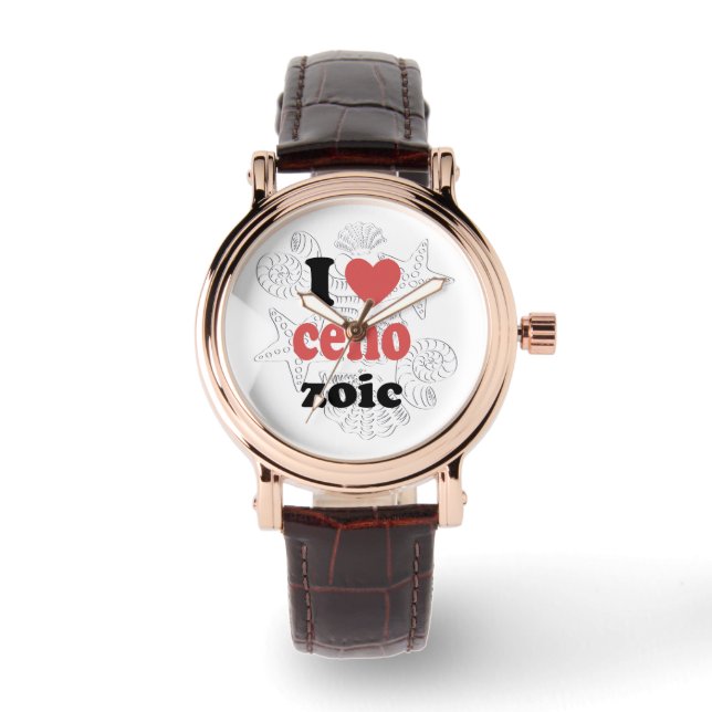 I love Cenozoic funny quote for scientists Watch (Front)