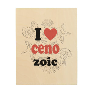 I love Cenozoic funny quote for scientists Wood Wall Art