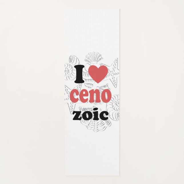 I love Cenozoic funny quote for scientists Yoga Mat (Front)