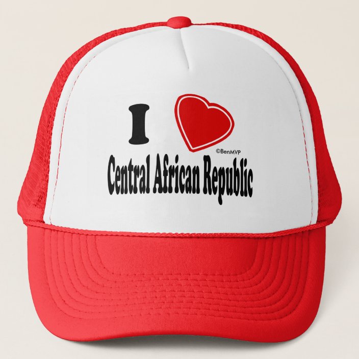 I Love Central African Republic Hat