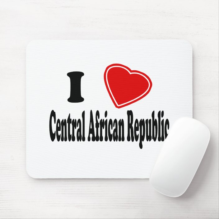 I Love Central African Republic Mouse Pad