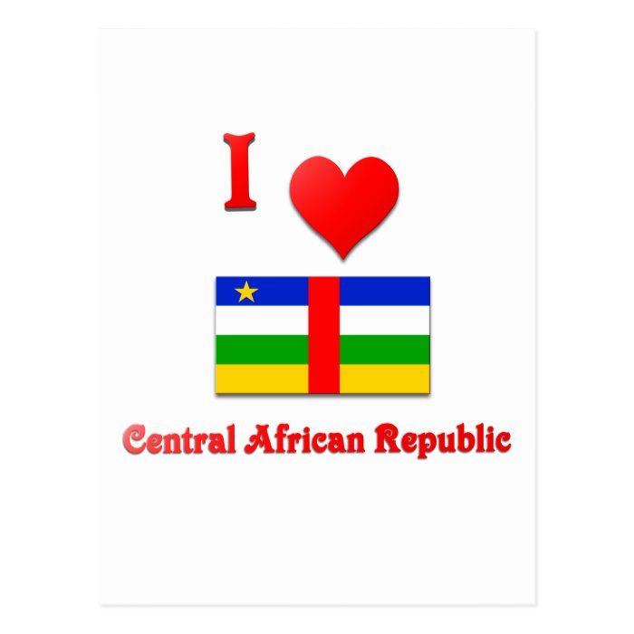 I Love Central African Republic Post Card