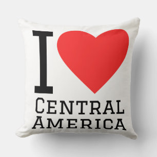I love Central America Throw Pillow