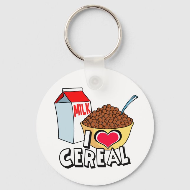 I LOVE CEREAL KEYCHAIN (Front)