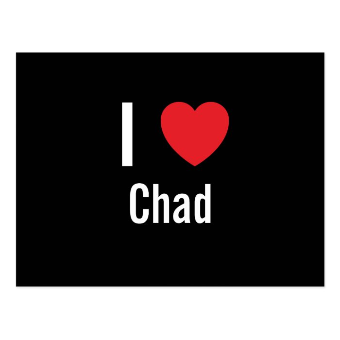 I love Chad Post Cards