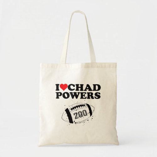 I love Chad Powers 200 American Football Undercove Tote Bag