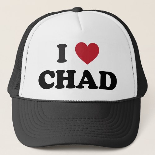I Love Chad Trucker Hat