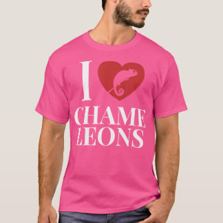 I Love Chameleons Veiled Panther Chamaeleonidae Ch T-Shirt