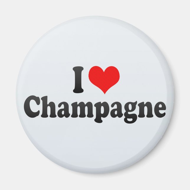I Love Champagne Magnet (Front)