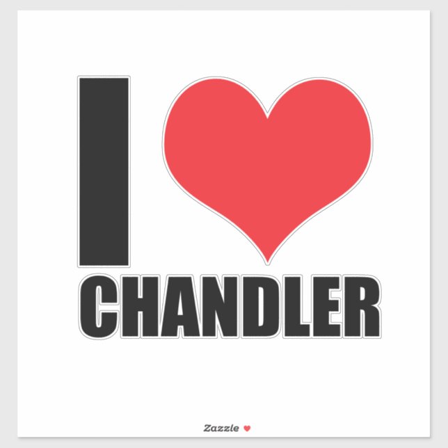 I love Chandler Sticker (Sheet)