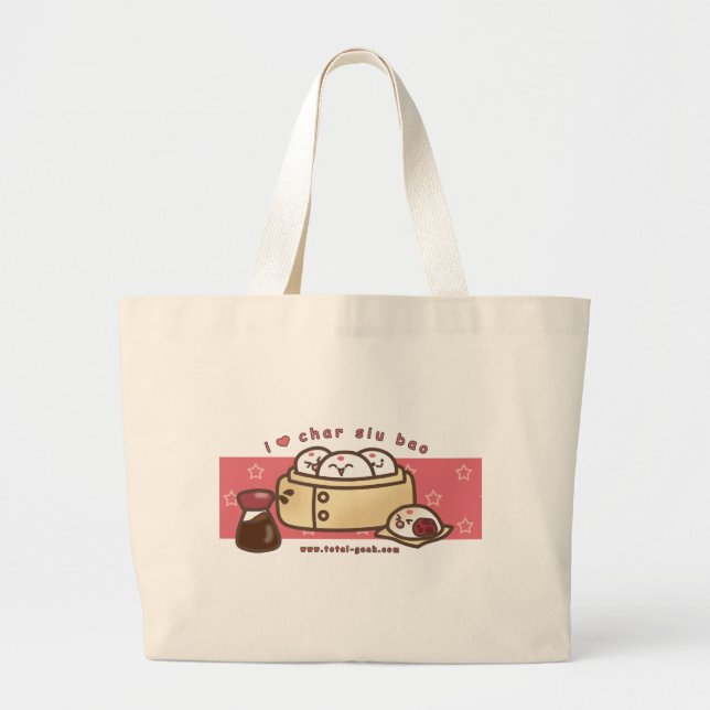 i love char siu bao Jumbo Tote (Front)