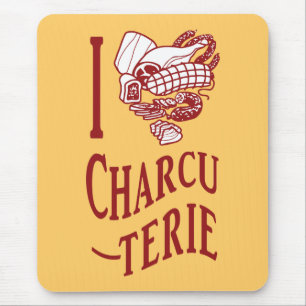 I Love Charcuterie Mouse Pad