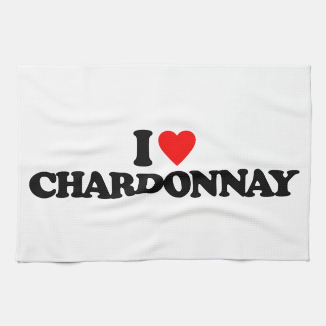 I LOVE CHARDONNAY TOWEL (Horizontal)