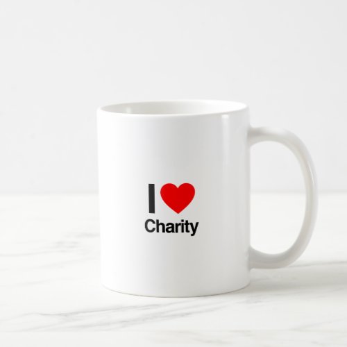 i love charity coffee mug