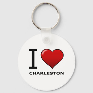 I LOVE CHARLESTON,SC - SOUTH CAROLINA KEYCHAIN