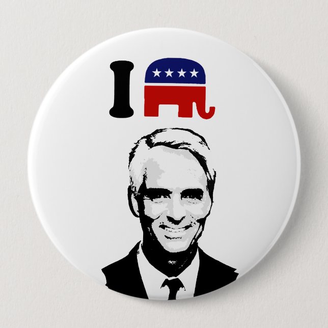 I Love Charlie Crist Button (Front)