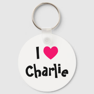 I Love Charlie Keychain