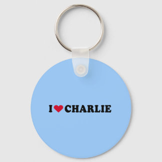 I LOVE CHARLIE KEYCHAIN