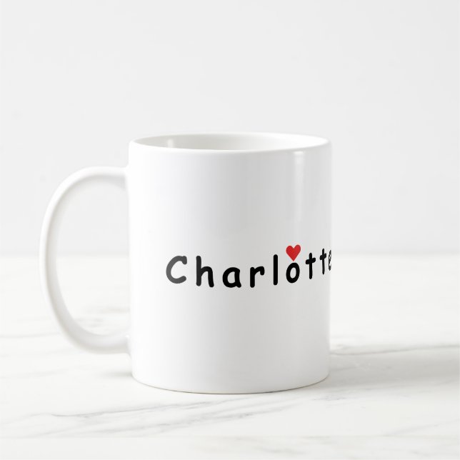 I love Charlotte Coffee Mug (Left)