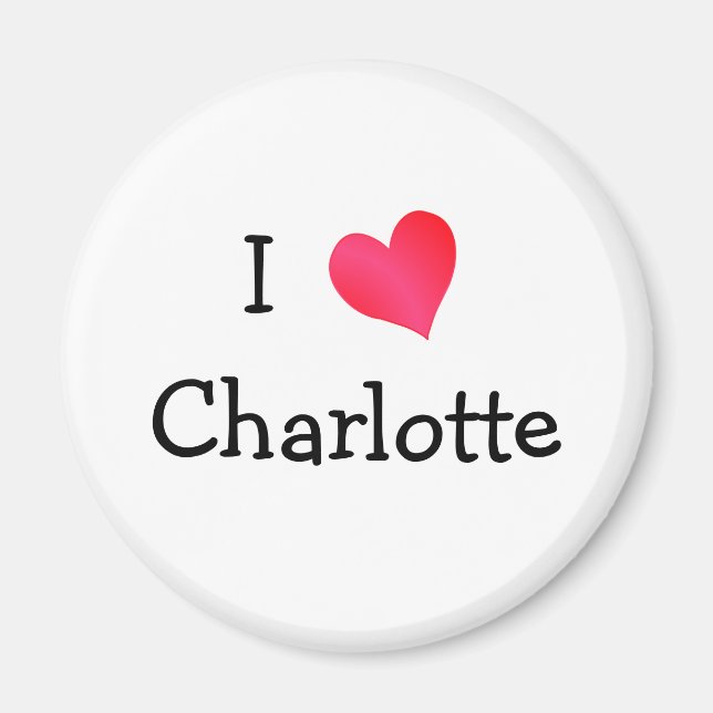 I Love Charlotte Magnet (Front)