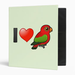 I Love Chattering Lories Avery Signature Binder 8.5x11