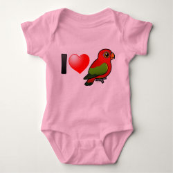 I Love Chattering Lories Baby Jersey Bodysuit