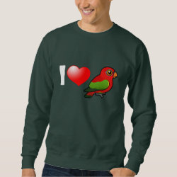 I Love Chattering Lories Men's Basic Sweatshirt
