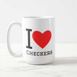 I love checkers coffee mug
