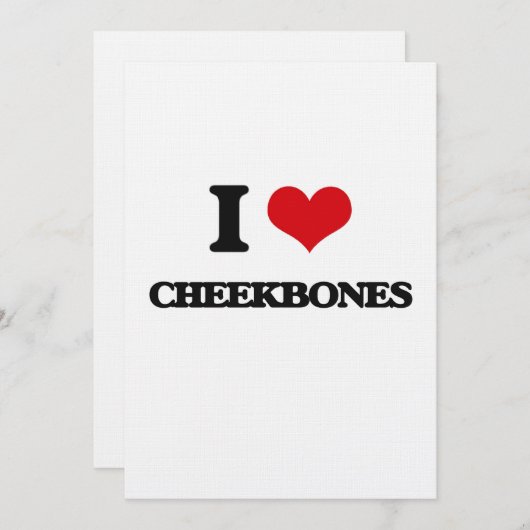 I love Cheekbones (Front/Back)