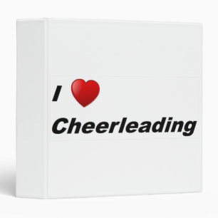 I Love Cheerleading 3 Ring Binder
