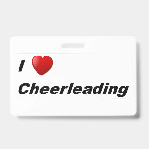 I Love Cheerleading Badge
