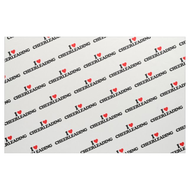 I LOVE CHEERLEADING FABRIC (Fat Quarter)