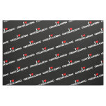 I LOVE CHEERLEADING FABRIC