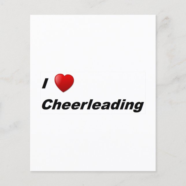 I Love Cheerleading Flyer (Front)