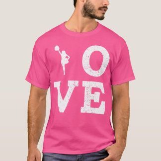 I Love Cheerleading Funny For Coach Fan Player T-Shirt