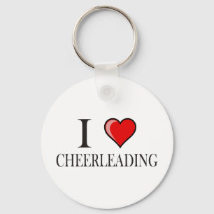 I love cheerleading keychain