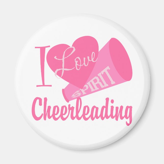 I Love Cheerleading Magnet (Front)