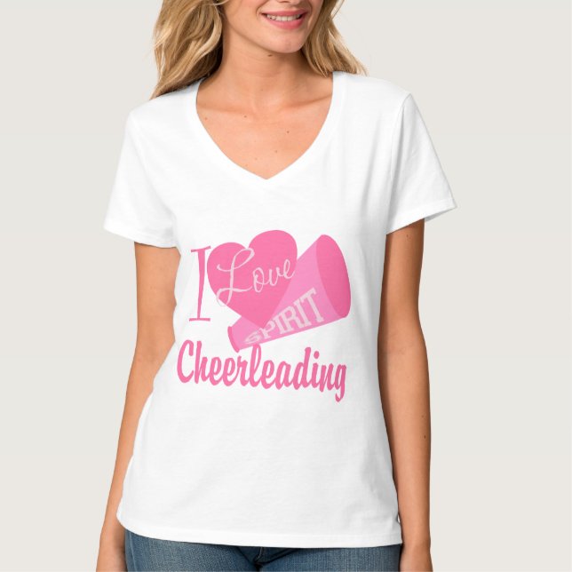 I Love Cheerleading T-Shirt (Front)