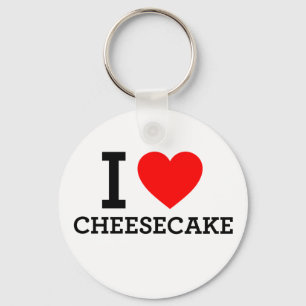 I Love Cheese Cake Keychain