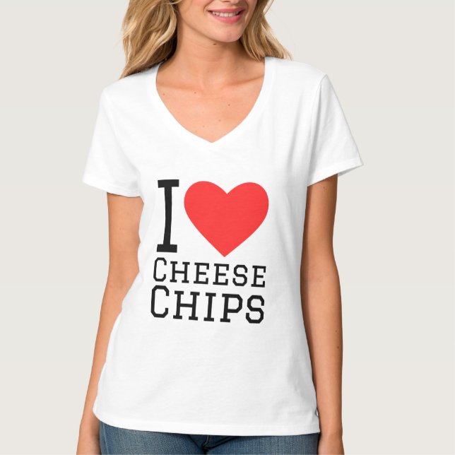 I love cheese chips  T-Shirt (Front)